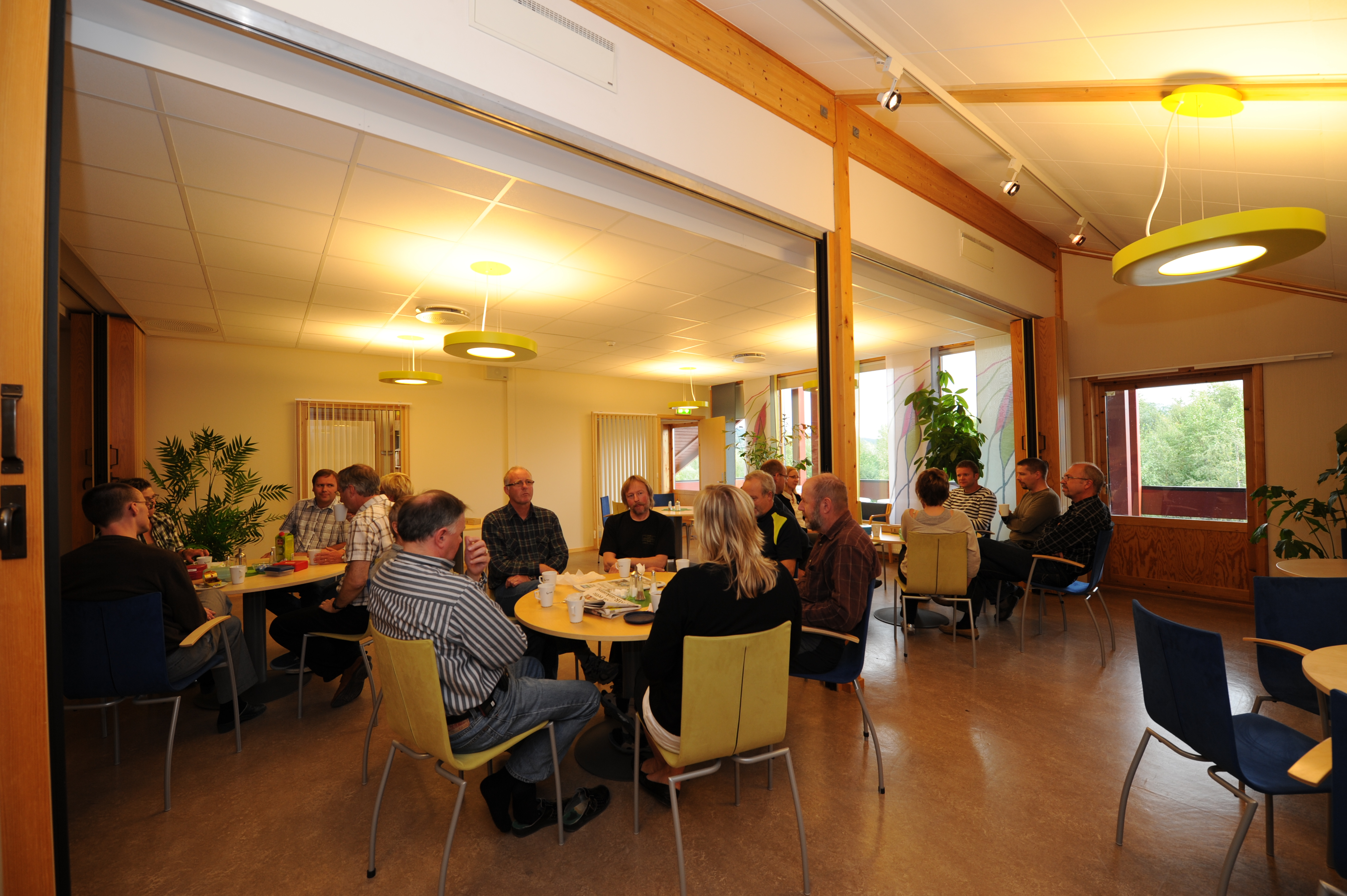 Bilde fra lunsjen i kantina i Tomtegata 8